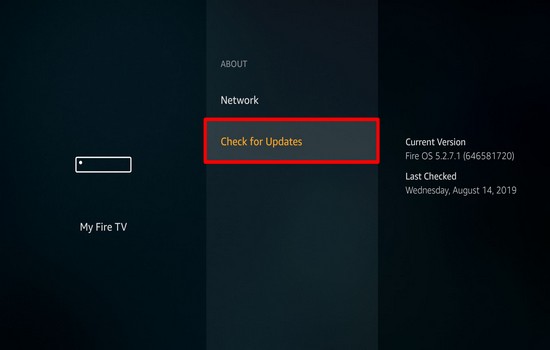 Amazon Firestick Check For Updates