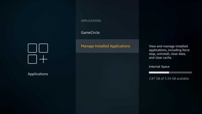 Firestick Manage Installed Applications