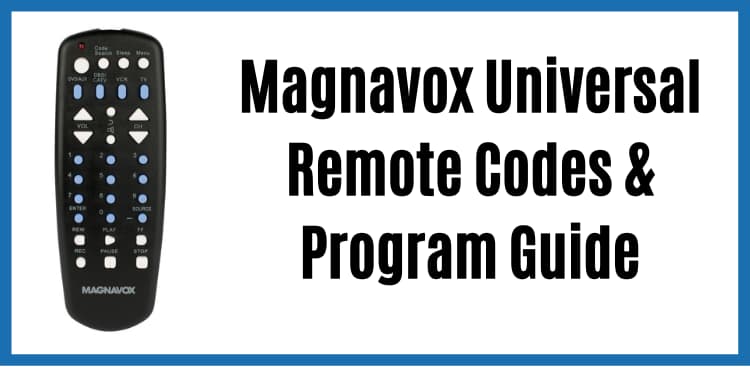Magnavox Universal Remote Codes