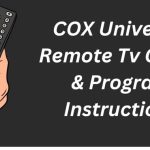 COX Universal Remote Tv Codes & Program Instructions
